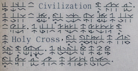 image of trunic text